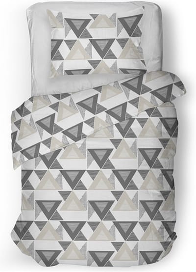 Snoozing Bobbie Dekbedovertrek - Eenpersoons - 140x200/220 cm - Grey