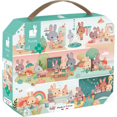 JANOD puzzel Een lange dag 3 jr+/ 24 stks
