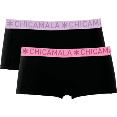 Chicamala Dames Boxershorts – 2 Pack – Ondergoed – Kleding – 95% Katoen – Normale Lengte – Dameskleding – Onderbroeken Dames