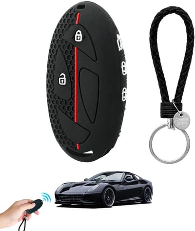 Dailygoods- Sleutelhouder Antislip - Autosleutelhouder - Siliconen Sleutelcover - Sleutelring - Nauwkeurige Pasvorm - Schokbestendig - Autosleutel