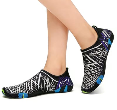 Barefoot Schoenen - L - Maat 39 - Lengte 24,7 cm - Waterschoenen - Aquashoes - Afzwemschoenen - Zwemles - Dames & Heren - Fitness - Sportschoenen - Waterschoenen voor heren en dames - snel drogende zwemsokken - zwembadschoenen - strandschoenen