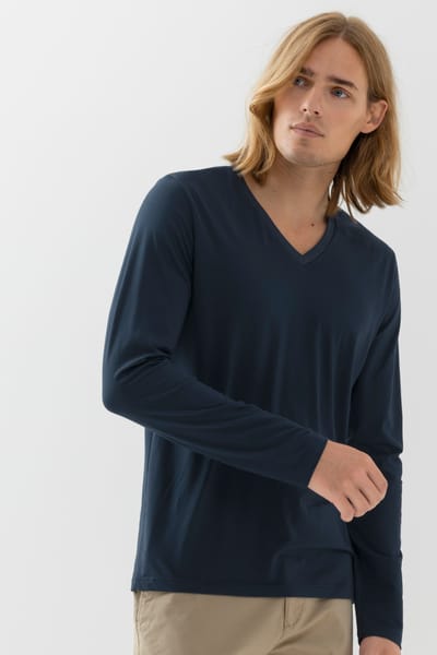 mey Herren Shirt Met Lange Mouwen Serie Dry Cotton Colour