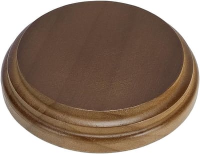 Houten displaybasis voor sieraden, ringen, kettingen en oorbellen - Organisator voor slaapkamer en kantoor, 9,45 cm hoog