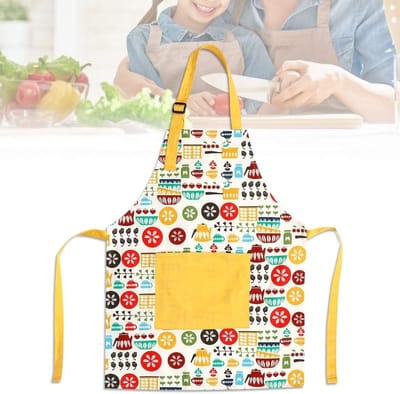 Kinderschort met Zak, Dikke Katoenen Schort voor Koken, Knutselen en Creatieve Activiteiten - 50x40cm