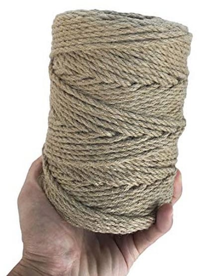 Dik Jute Touw voor Tuinieren en Ambachten - 328 Voet (4mm)
