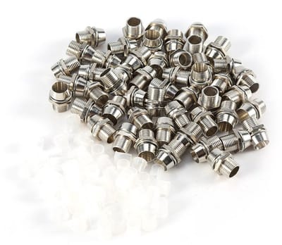 50 stuks zilverkleurige LED houder 8mm voor 5mm LED
