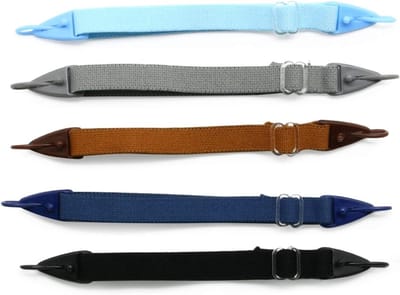Verstelbare brillenband voor kinderen, sportbrillenkoord met diverse kleuren, ideaal voor actieve jongens en meisjes (set van 5)