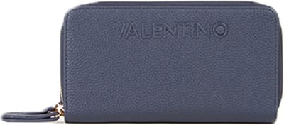 VALENTINO Portemonnee Rised Re Zip Around Wallet Blu Donkerblauw