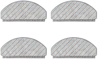 4 Stuks Wasbare Dweildoeken geschikt voor Ecovacs Deebot T10, T10 Plus mop doeken vervanging - Stofzuiger onderdeel - Dweildoeken