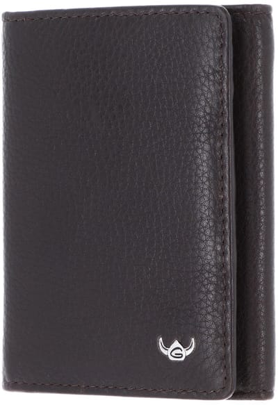 Golden Head Leren portemonnee Capri RFID Protect Minischeintasche 1011 Dunkelbraun donkerbruin