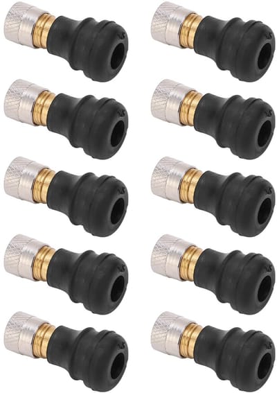 Allecto - 10 Stuks Elektrische Scooter Ventielen - Tubeless Ventielen - Ideaal voor M365 Pro - 2 cm Ventielschacht - Rubber Compatibel - Reserveond...
