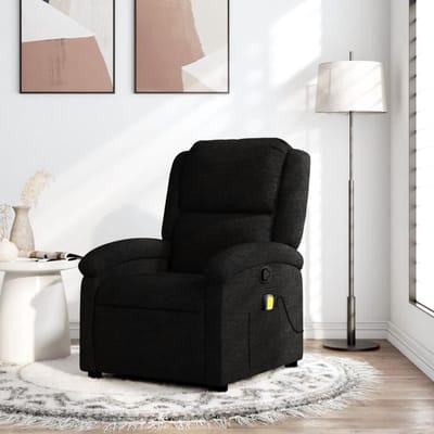 Relaxfauteuil - Comfortabele stoel - Ontspannen thuis - Handmatige ligfunctie - 71x865x995 cm - Zwart
