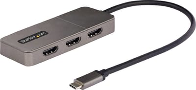 StarTech 3 poorts USB-C MST Hub - HDMI 4K 60Hz - 0,3 meter Kabel