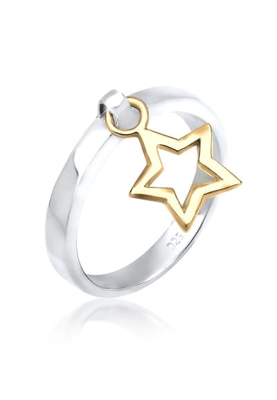 Elli - Ring - Dames ster hanger in 925 sterling zilver - Dames