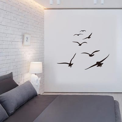 Honc Een Zwerm Zeevogels Muurstickers Woonkamer Slaapkamer Huis Achtergrond Doe-het-zelf Decoratie Muurschildering Kunststickers Uitgesneden Behang