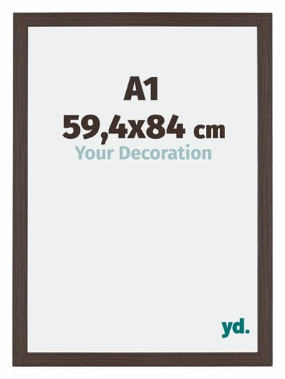 Your Decoration - Puzzellijst 59,4x84 cm - Eiken Donker - Puzzellijst 1500-2000 stukjes - MDF Fotolijst - Mura