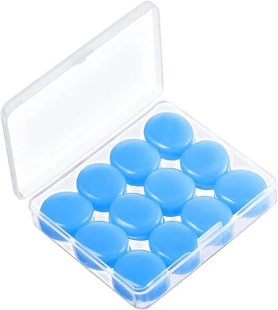 Herbruikbare silicone oordopjes voor slapen, zwemmen en reizen – 12 paar