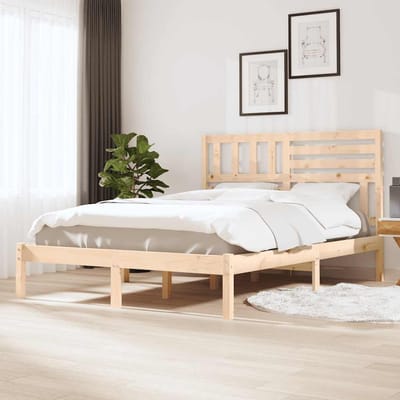 vidaXL - Bedframe - zonder - matras - massief - grenenhout - 120x190 - cm