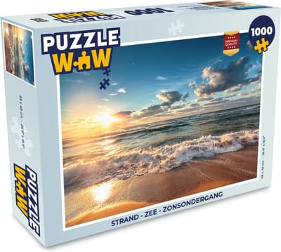 Puzzel Strand - Zee - Zonsondergang - Legpuzzel - Puzzel 1000 stukjes volwassenen