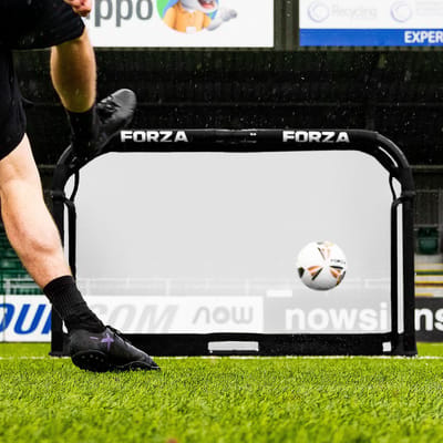 Aluminium mini goal inklapbaar 120cm x 80cm met fijnmazig net