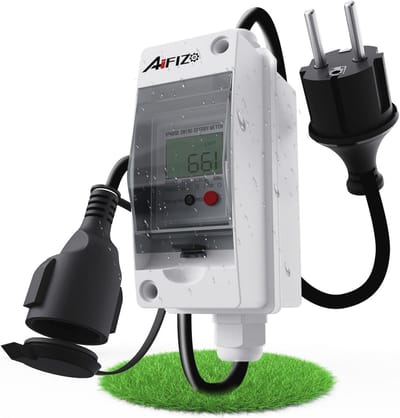 Mobiele Digitale Vermogenmeter 230V - Draagbare KWH Meter voor Motorhomes en Huishoudens