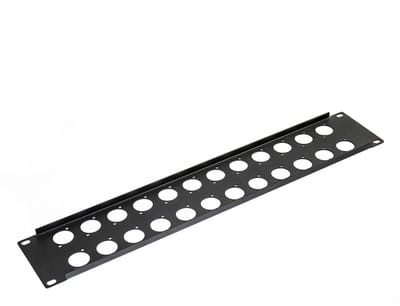 MUSIC STORE 19" XLR Panel Mounting 2U - Rack paneel
