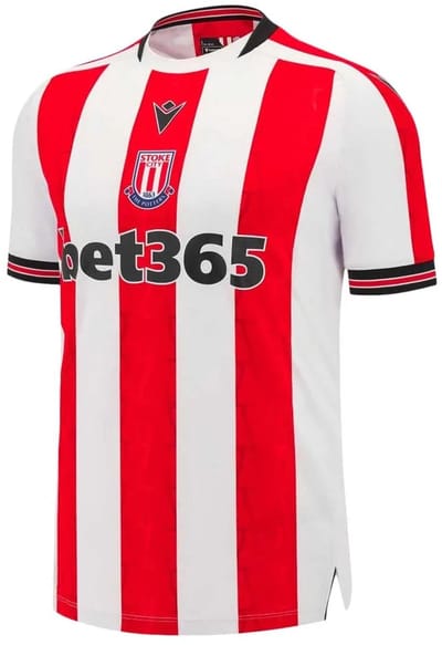 Macron Stoke City Fc 24/25 Thuis T-shirt Met Korte Mouwen Rood S Man