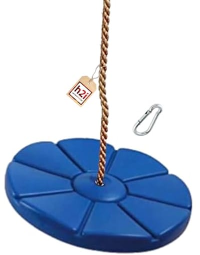 Kinderschommel voor binnen en buiten, verstelbare hoogte, weerbestendig kunststof, schommelzitje voor kinderen vanaf 3 jaar, blauw