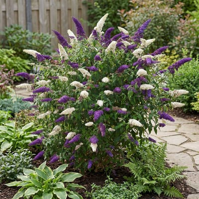 Bloomique - Buddleja Davidii Duo Purple White - Vlinderstruik - Tuinplanten - Winterhard - Hoogte 30-40 cm - Pot 17 cm