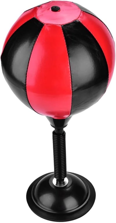 Freestanding Desktop Punching Bag - Mini Bokszak voor Stressverlichting op Bureau, Ideaal voor Kantoorwerkers en Thuisgebruik
