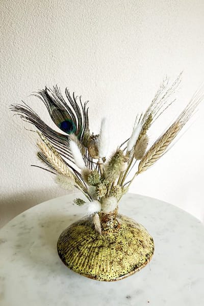 Droogbloemen – Boeket Suus – Incl. Design Vaas Fungo – Ø15x9cm - La Florista