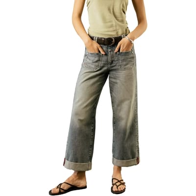 Cropped Wide Leg Jeans Dames Freeman T Porter Alice
