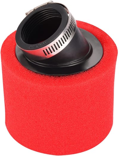 Dailygoody - Motorfietsspons Luchtfilter - Universele Put Fiets - Rood - Vervanging voor 47cc 49cc 50cc - Hoogwaardige prestaties - Geschikt voor
