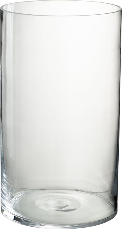 J-Line windlicht Rond - glas - transparant - medium
