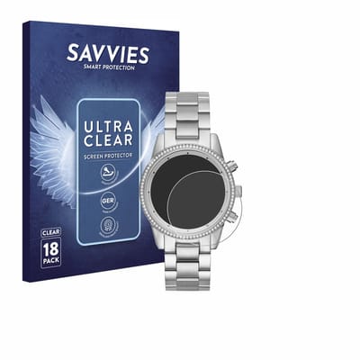 Savvies - Screenprotector voor Michael Kors Ritz MK6428 - Folie Beschermfolie transparant 18 Stuks