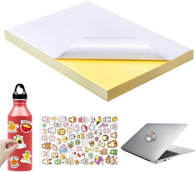 Dailygoods- Stickerpapier A4 80 Vellen - Zelfklevend - Bedrukbaar - Mat Wit - Compatibel met Laser- en Inkjetprinters - Ideaal voor Etiketten