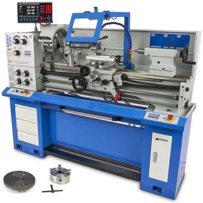 HBM metaaldraaibank 360 x 1000 DRO 400 Volt