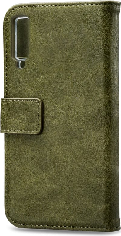 Mobilize Telefoonhoesje geschikt voor Samsung Galaxy A7 (2018) Hoesje | Mobilize Elite Gelly Bookcase Portemonnee | Pasjeshouder voor 3 Pasjes | Telefoonhoesje voor Pinpas / OV Kaart / Rijbewijs - Groen