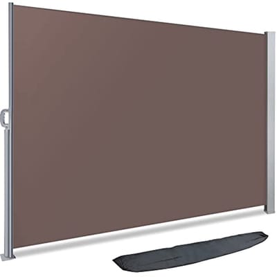 Windscherm voor buiten met beschermhoes, 140 x 300 cm, inklapbare tuin- en balkonzonwering