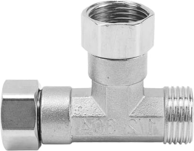 3-Weg T-stuk van 304 RVS, G1/2 Aansluiting voor Water en Gas, Ideaal voor Industrie en Installaties