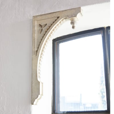 LOBERON Wandornament set van 2 Bizue antiekwit