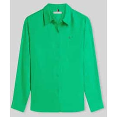 relaxed fit blouse met lange mouwen van puur linnen