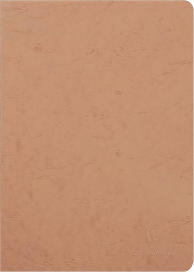 SnelShoppen - Notitieboek A4 21x29,7 cm - 96 Pagina's Effen Wit - Glanskarton Omslag - Lederkorrel - Perfect voor Dagelijks Gebruik en Reizen