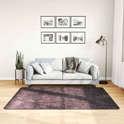 vidaXL - Vloerkleed - wasbaar - 120x180 - cm - antracietkleurig