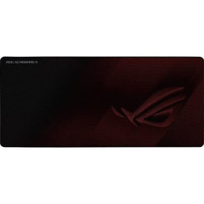 Asus ROG Scabbard II Gaming muismat Stofdicht, Spatwaterdicht Zwart/rood