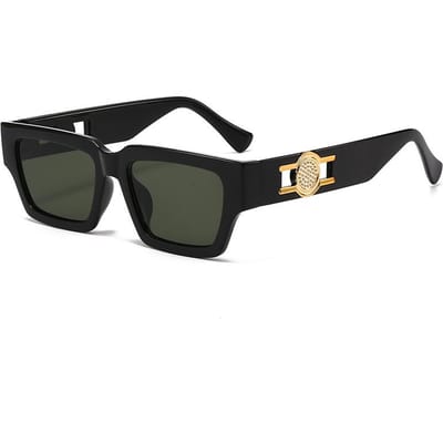 Nieuwste Mode Vierkant Frame Zonnebrillen High-end Zomer Anti-ultraviolet Holle Decoratieve Poot Zonnebrillen Mannen MN5545