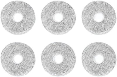 Dweildoeken Robotstofzuiger - Microvezel Mop - Vloeren Reinigen - Eenvoudige Installatie - 6 Stuks - Grijs