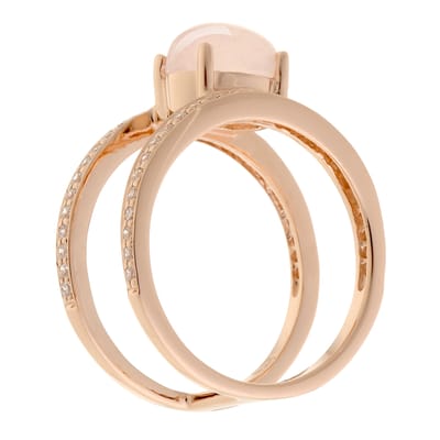 Orphelia Dames 925 Sterling Zilveren Ring - Roze ZR-7122/RG
