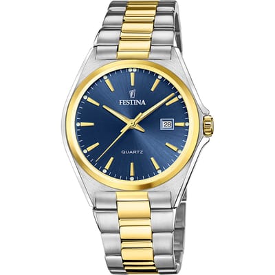 Festina Classic Horloge - Festina heren horloge - Goud - diameter 40 mm - roestvrij staal