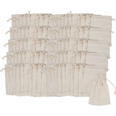 VBS Jute zakken "11 x 16 cm", 100 stuks